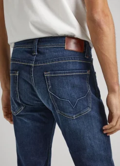 Men Pepe Jeans Cash Regular Fit Mid-Rise Jeans