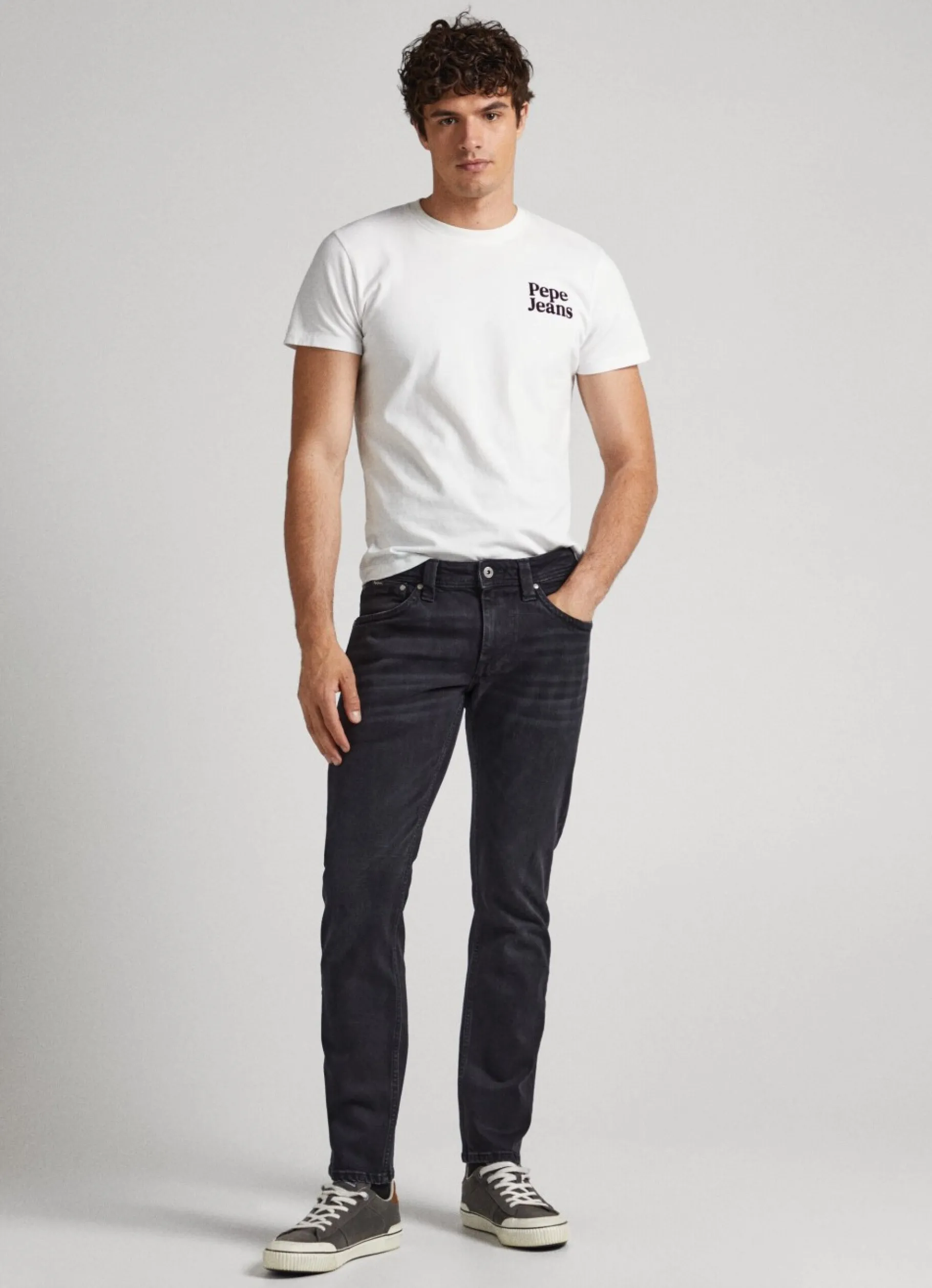 Men Pepe Jeans Cash Regular Fit Mid-Rise Jeans