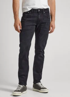 Men Pepe Jeans Cash Regular Fit Mid-Rise Jeans