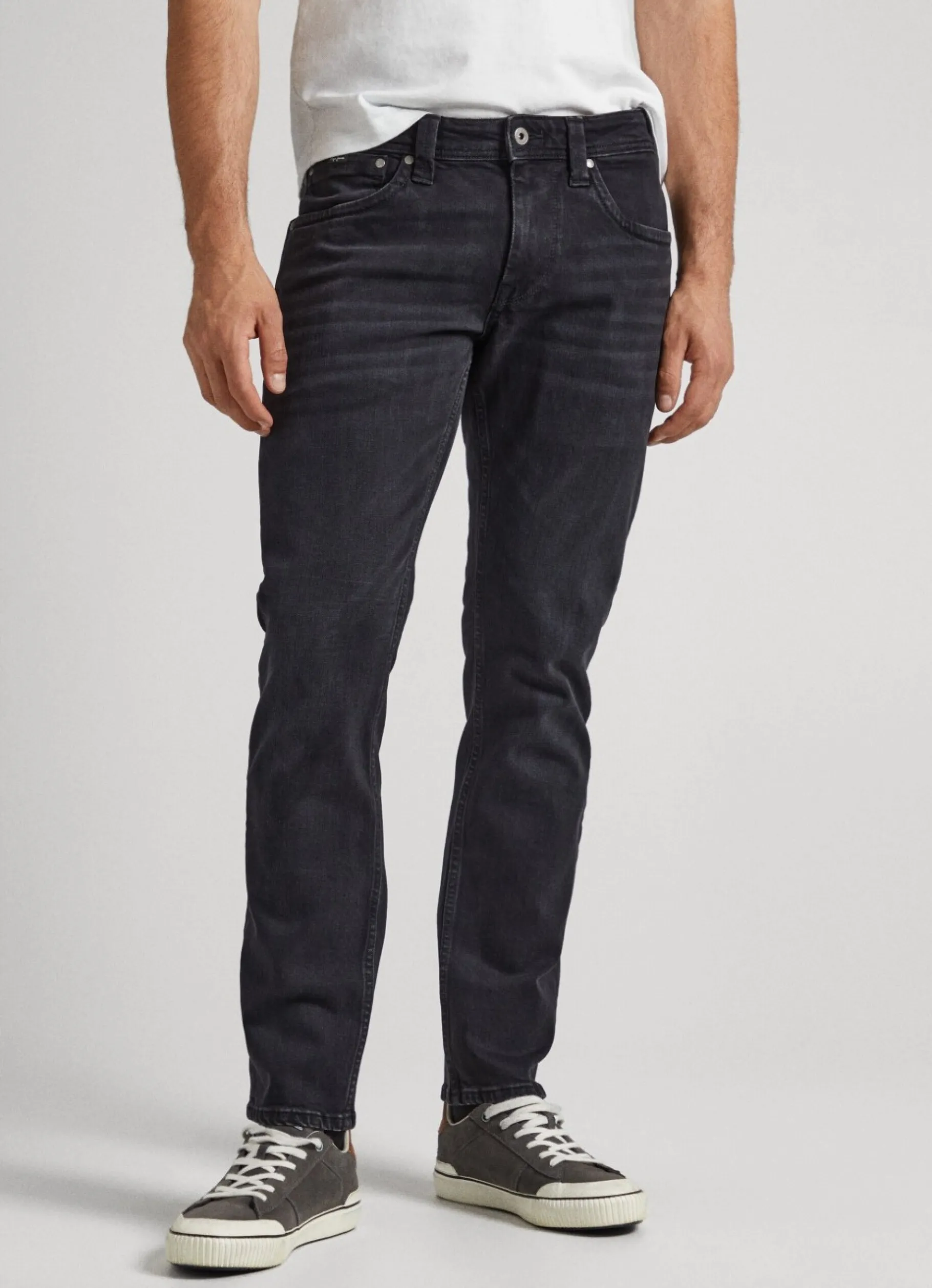 Men Pepe Jeans Cash Regular Fit Mid-Rise Jeans
