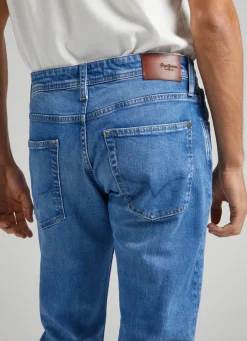 Men Pepe Jeans Cash Regular Fit Mid-Rise Jeans
