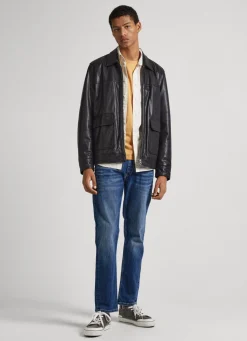 Men Pepe Jeans Cash Regular Fit Mid-Rise Jeans