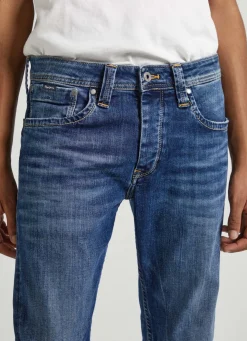 Men Pepe Jeans Cash Regular Fit Mid-Rise Jeans