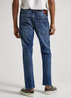 Men Pepe Jeans Cash Regular Fit Mid-Rise Jeans