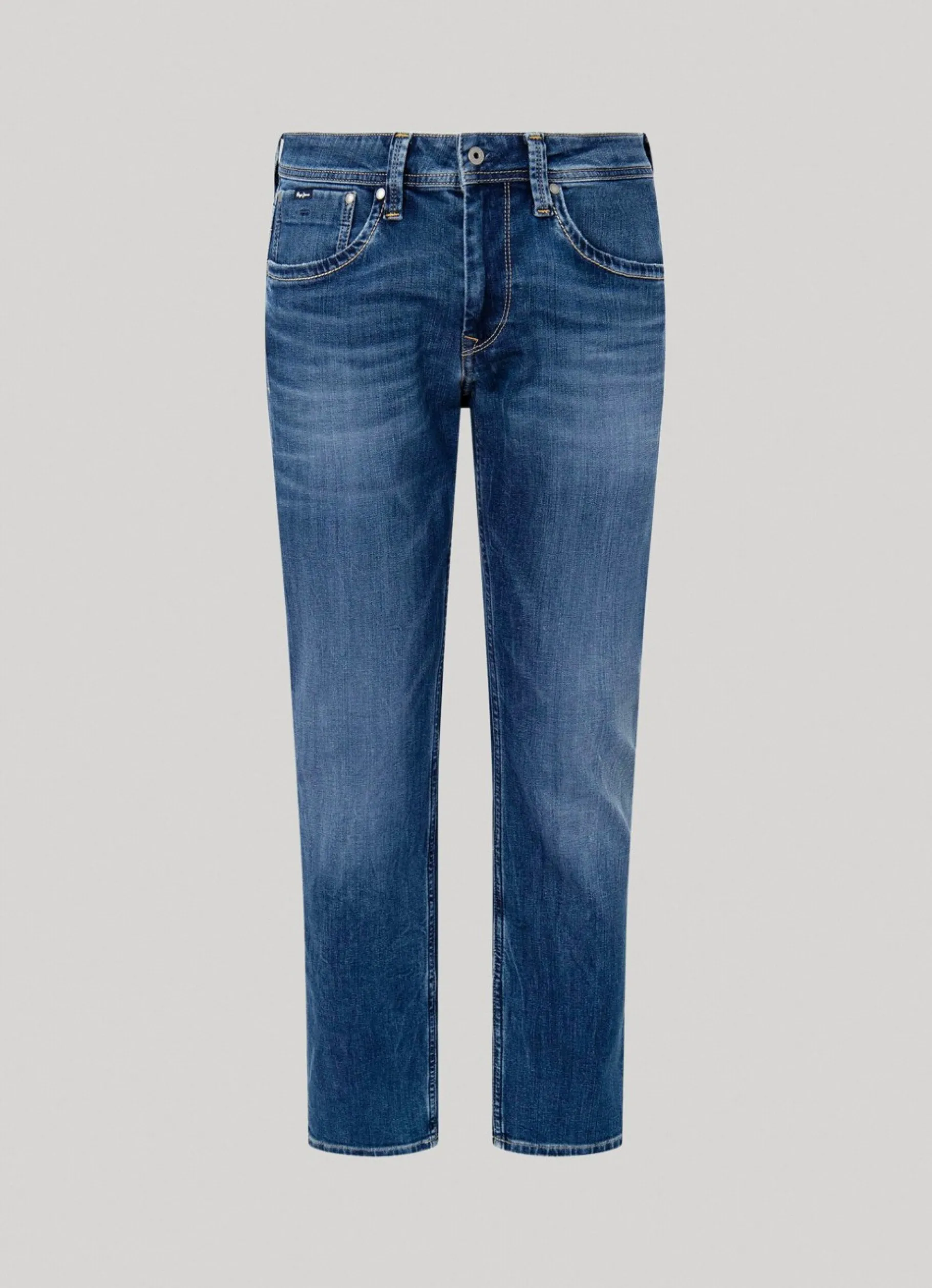 Men Pepe Jeans Cash Regular Fit Mid-Rise Jeans