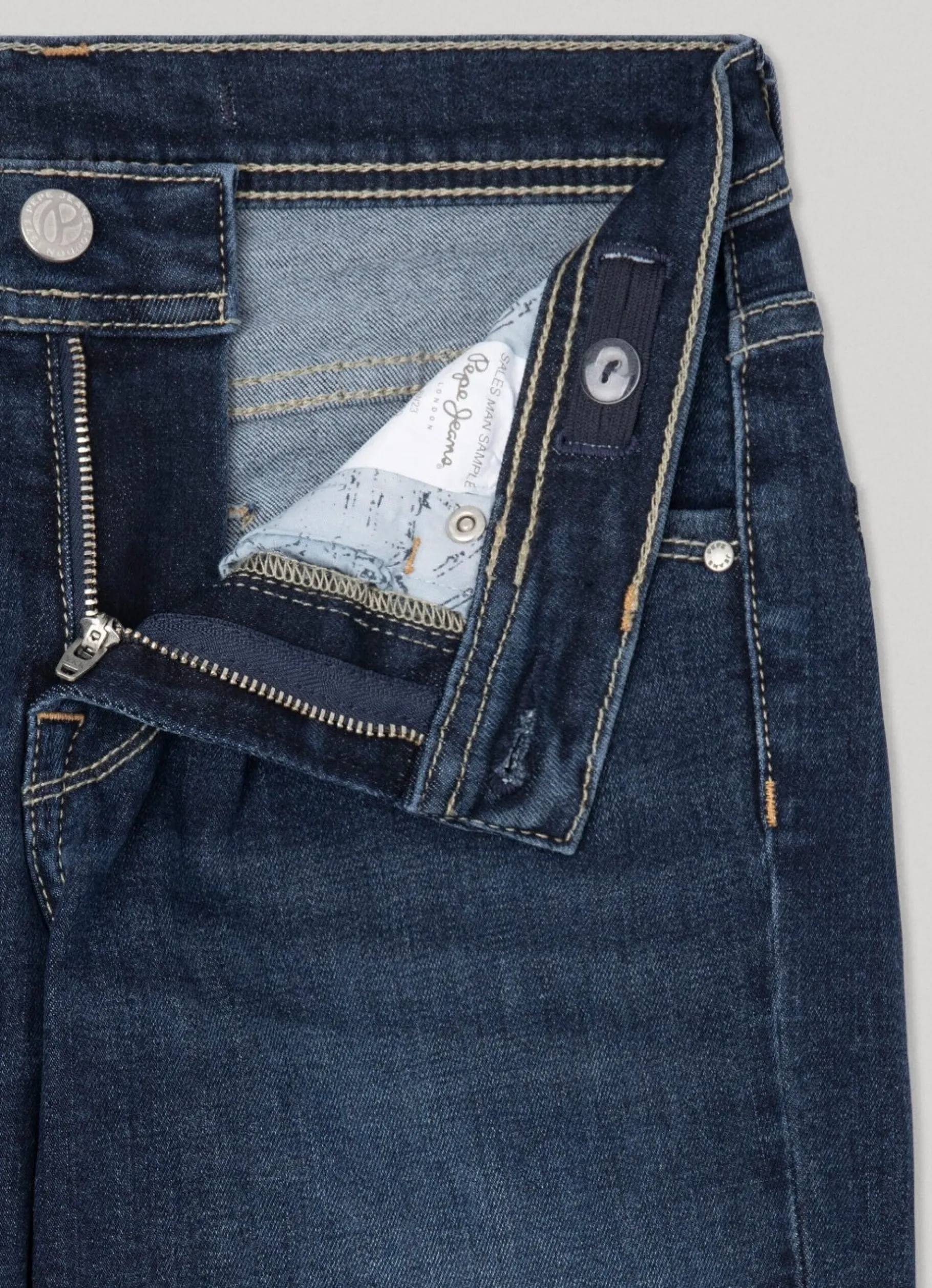 Boy Pepe Jeans Cashed Slim Fit Regular-Rise Jeans