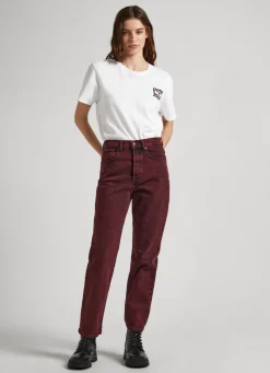 Women Pepe Jeans Celyn Straight Fit High-Rise Jeans