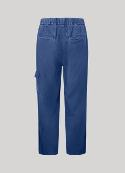 Women Pepe Jeans Chambray Cargo Trousers