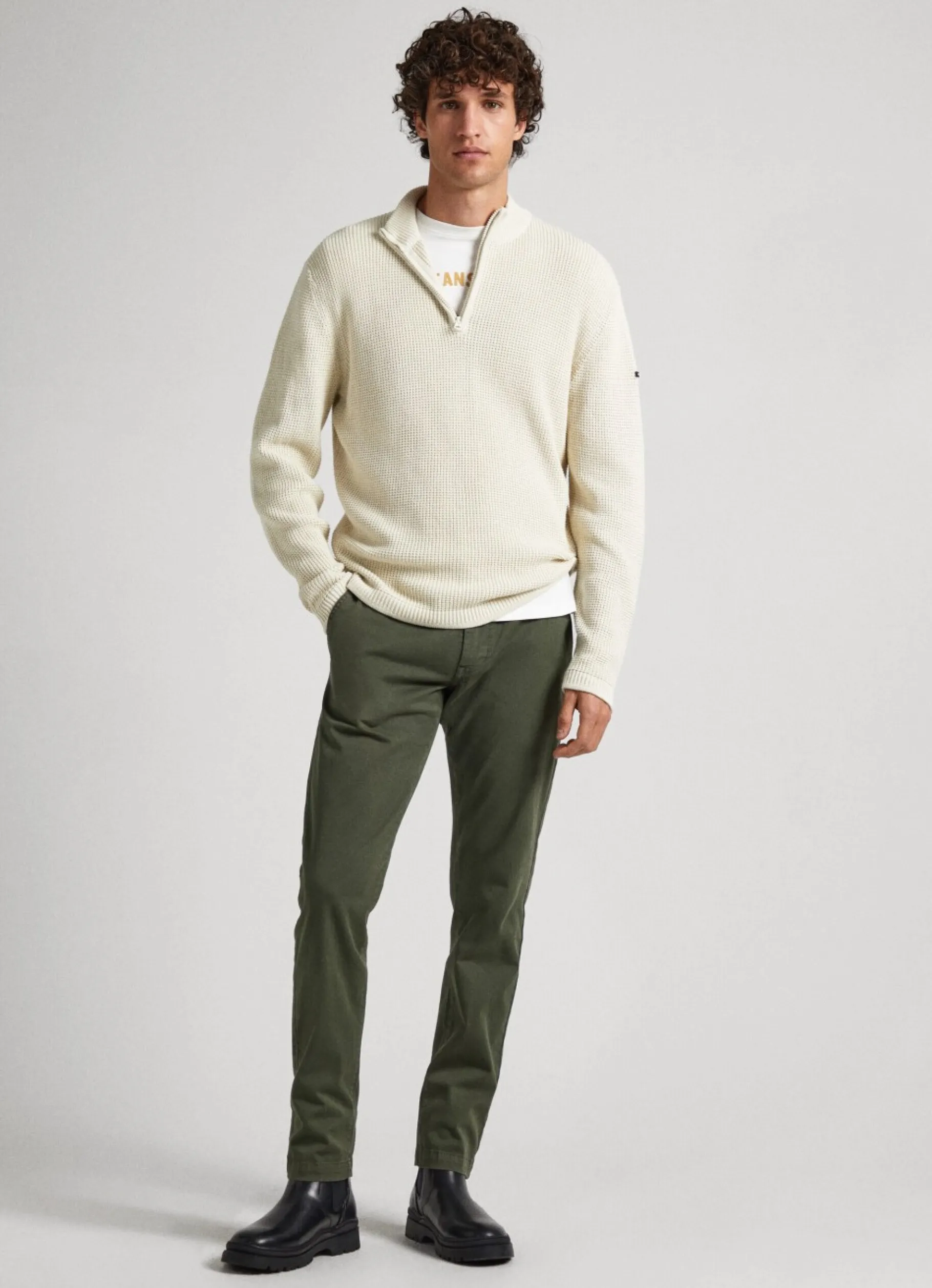 Men Pepe Jeans Charly Slim Chino Trousers