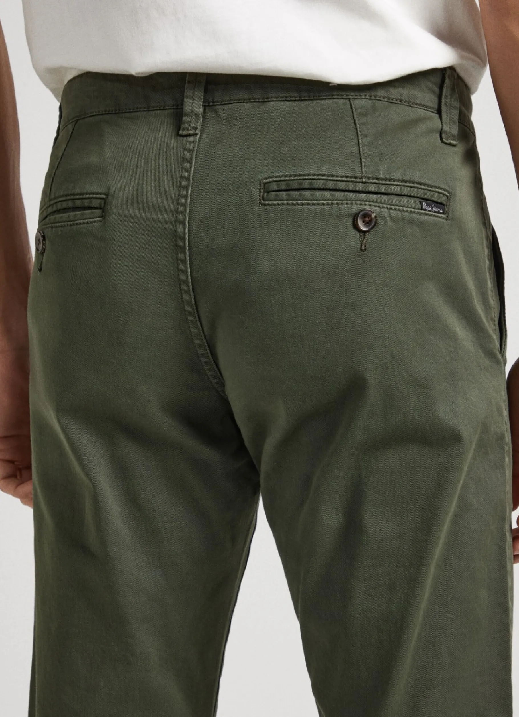 Men Pepe Jeans Charly Slim Chino Trousers