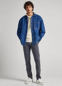 Men Pepe Jeans Charly Slim Chino Trousers