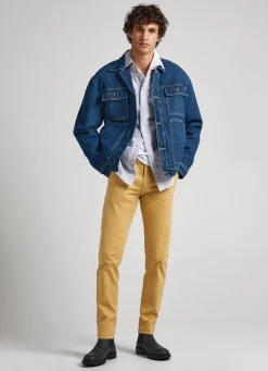 Men Pepe Jeans Charly Slim Chino Trousers