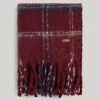 Women Pepe Jeans Check Print Plush Scarf