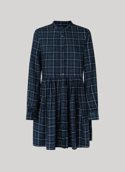 Women Pepe Jeans Checked Babydoll Dress