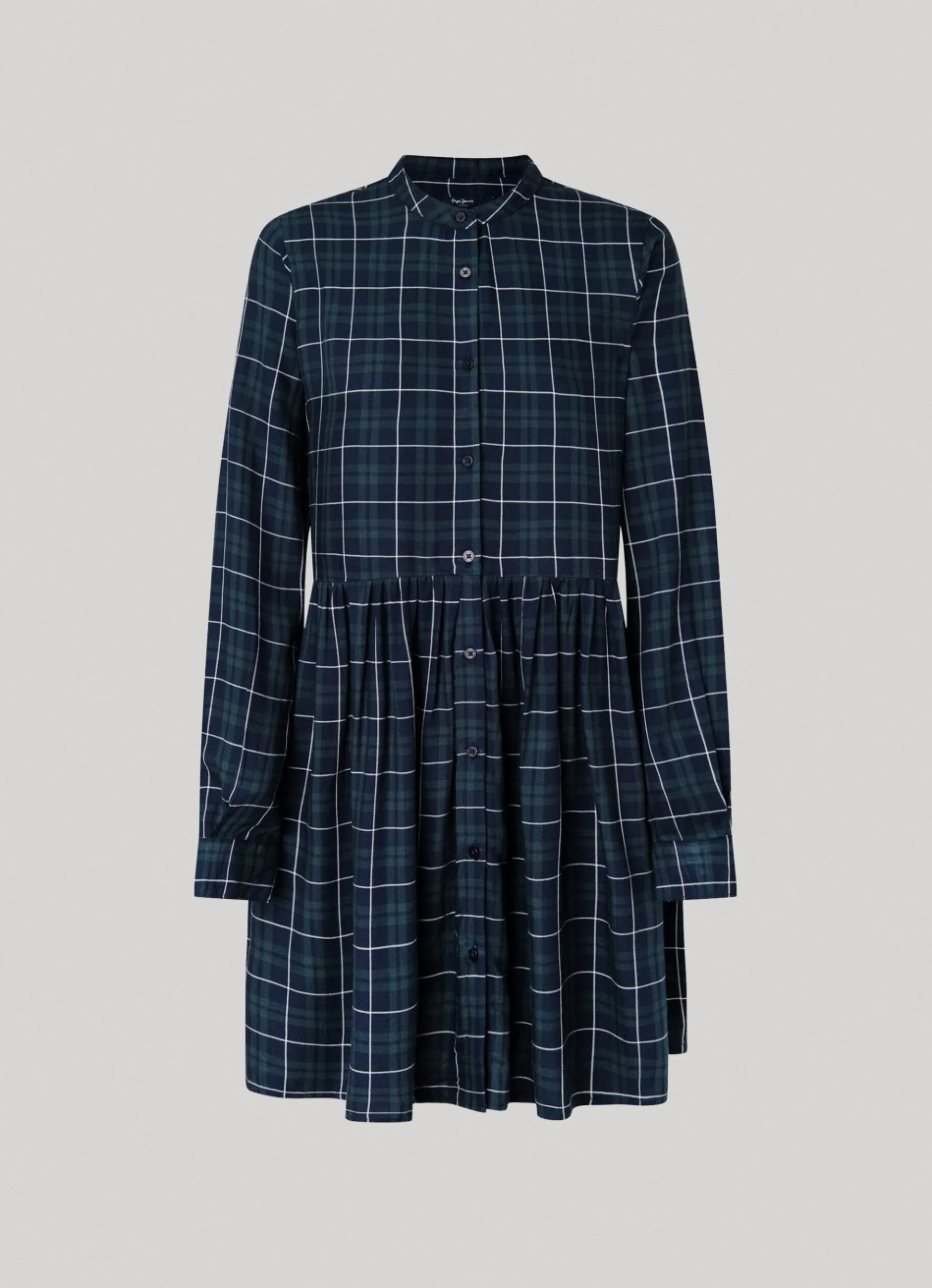 Women Pepe Jeans Checked Babydoll Dress