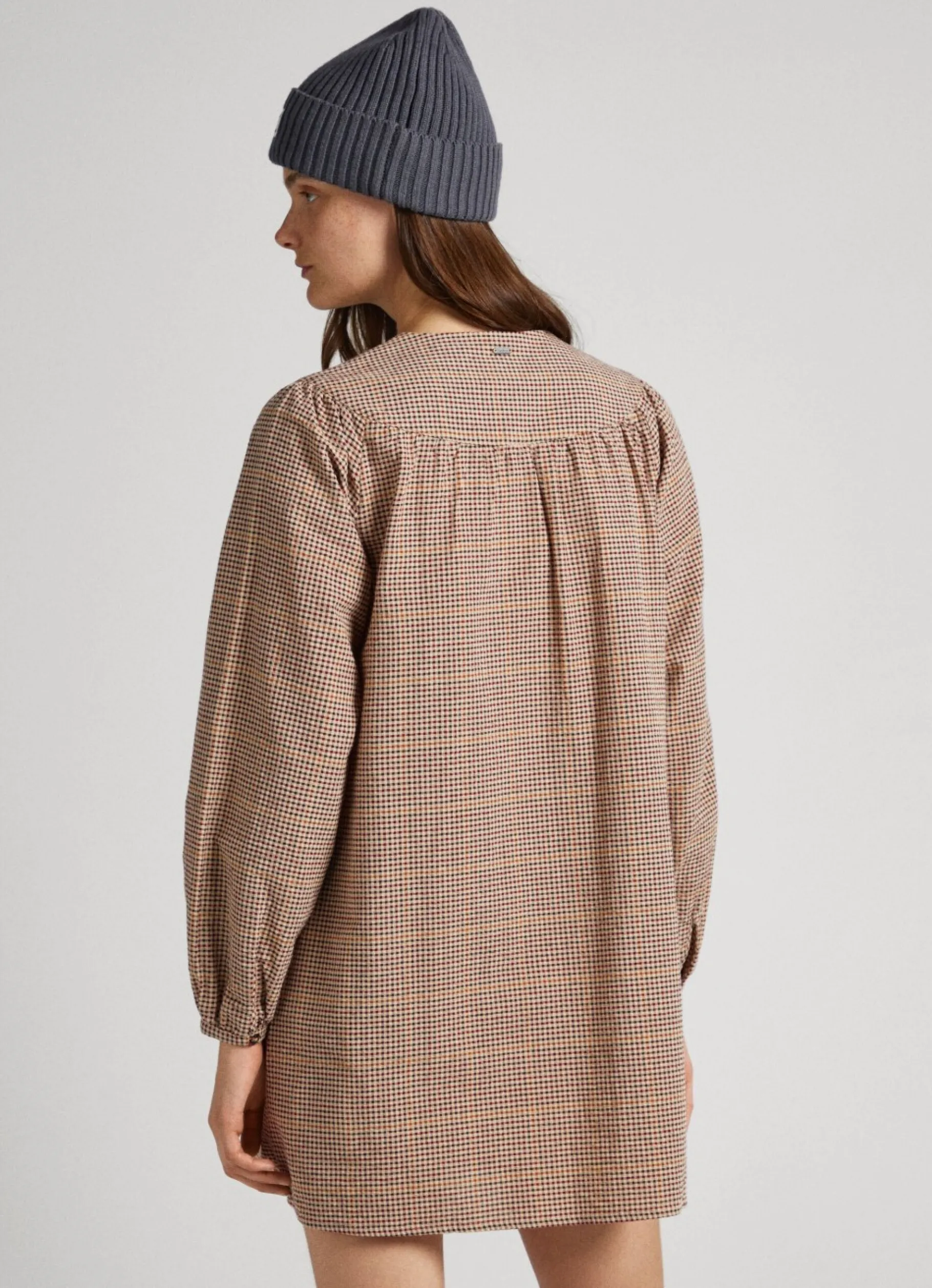 Women Pepe Jeans Checked Cotton Dress