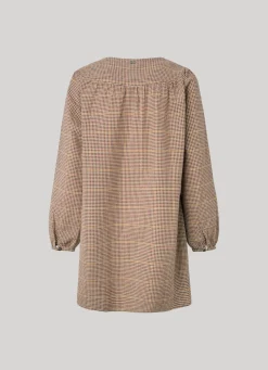 Women Pepe Jeans Checked Cotton Dress