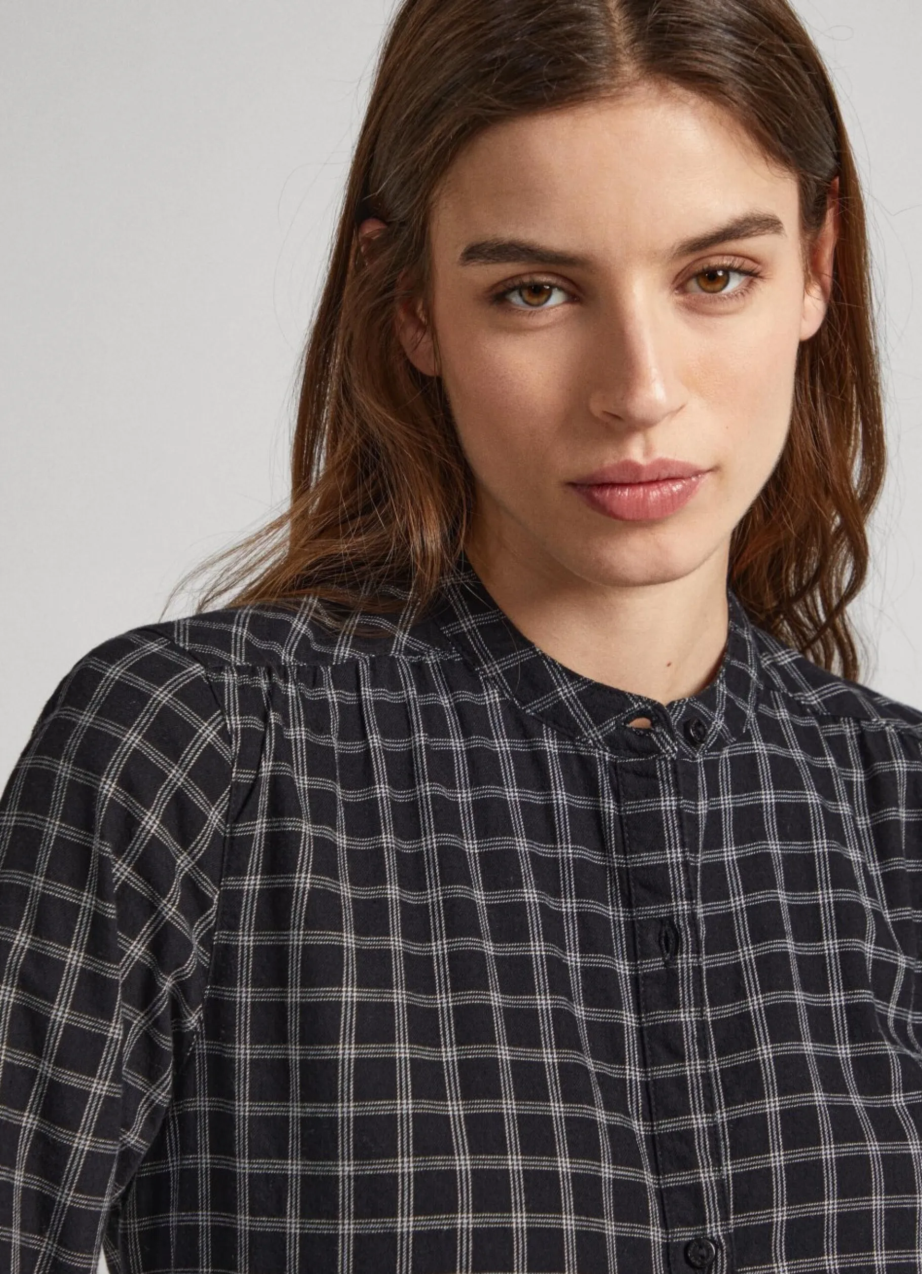 Women Pepe Jeans Checked Cotton Dress