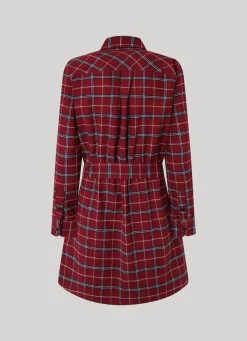 Women Pepe Jeans Checked Cotton Dress