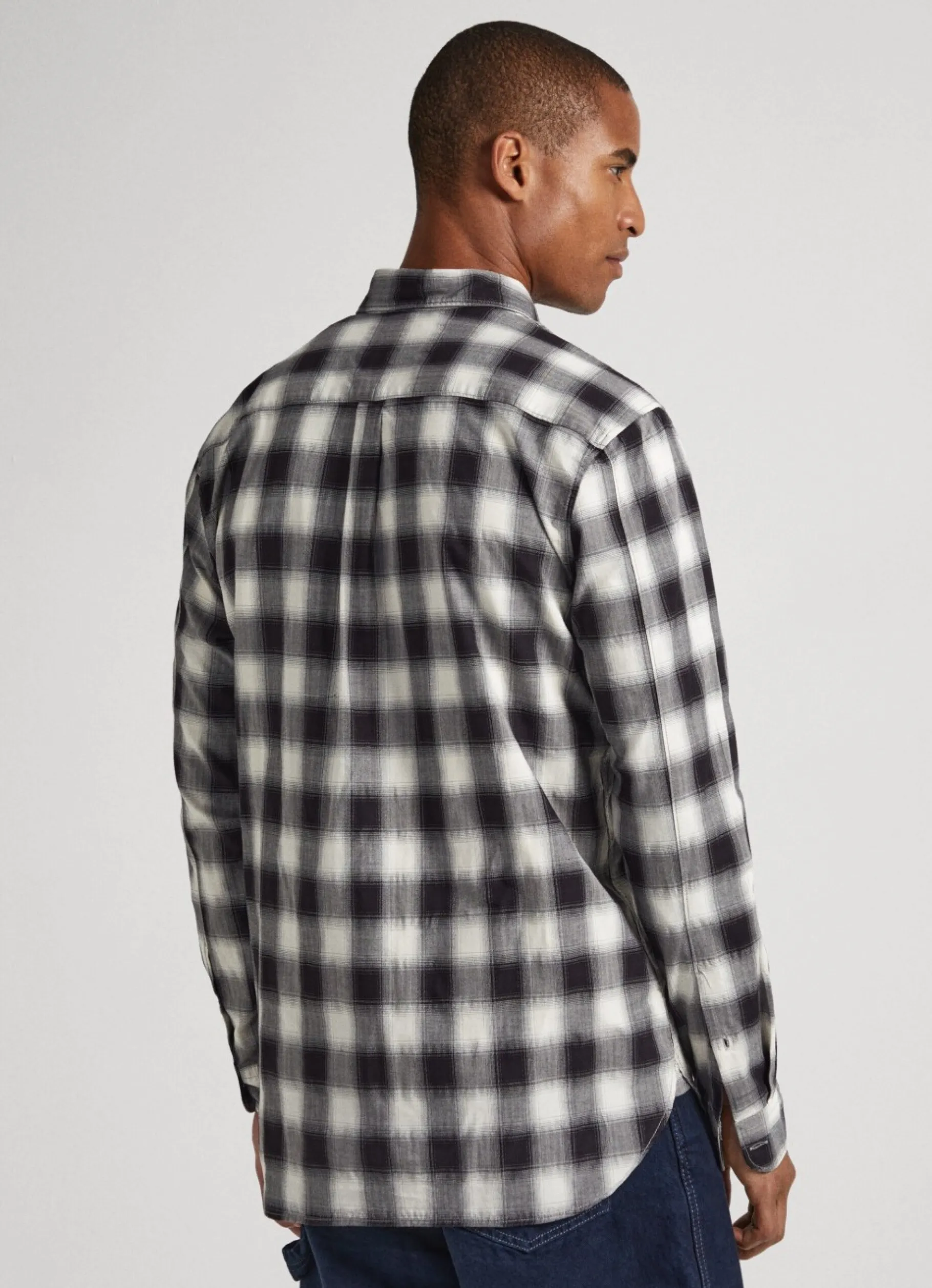 Men Pepe Jeans Checked Cotton Shirt
