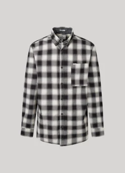 Men Pepe Jeans Checked Cotton Shirt