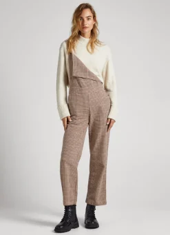 Women Pepe Jeans Checked Dungarees