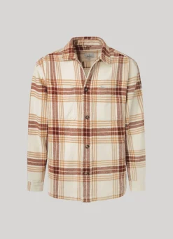 Men Pepe Jeans Checked Flannel Overshirt