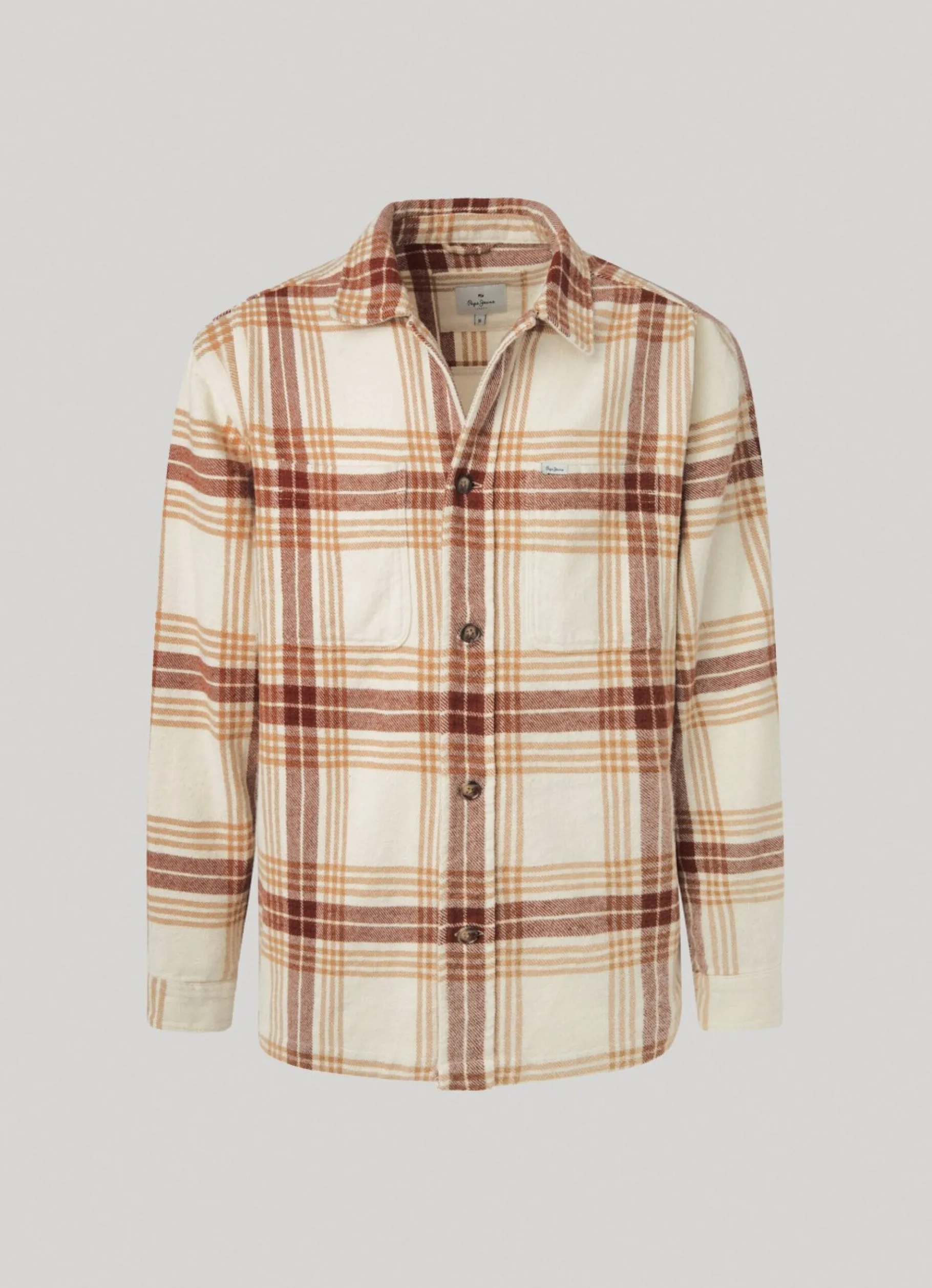 Men Pepe Jeans Checked Flannel Overshirt