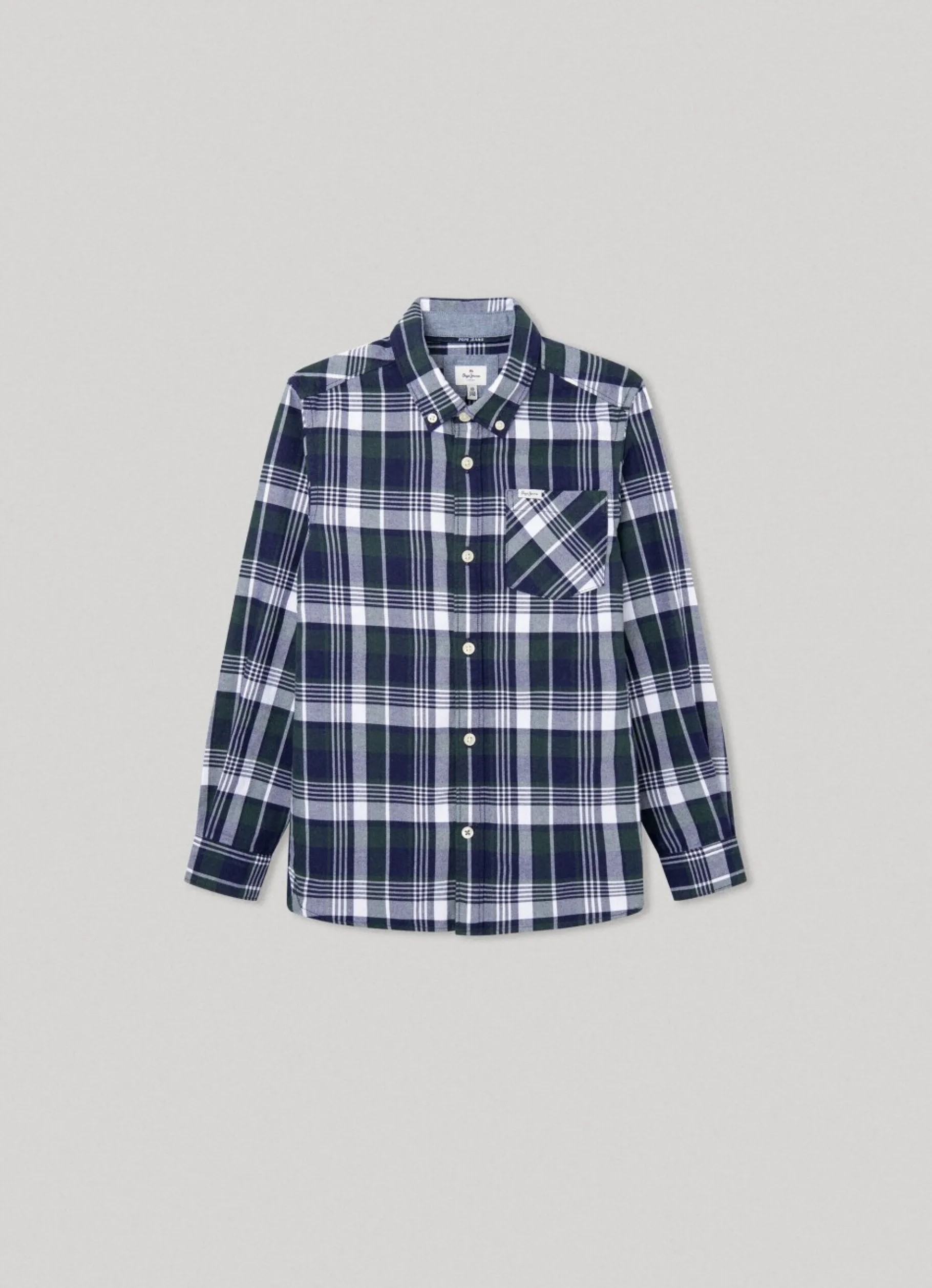 Boy Pepe Jeans Checked Flannel Shirt
