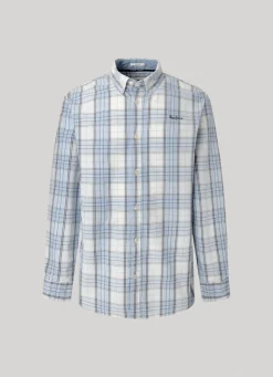 Men Pepe Jeans Checked Oxford Shirt