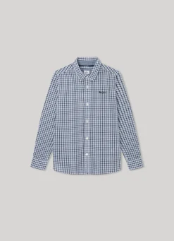 Boy Pepe Jeans Checked Poplin Shirt