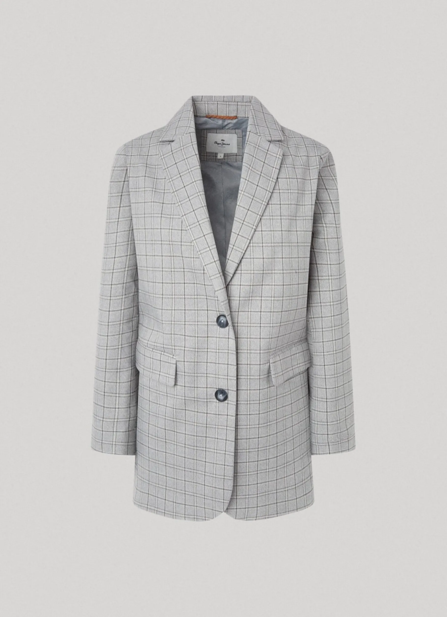 Women Pepe Jeans Checked Twill Blazer