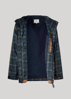 Men Pepe Jeans Checked Waterproof Anorak