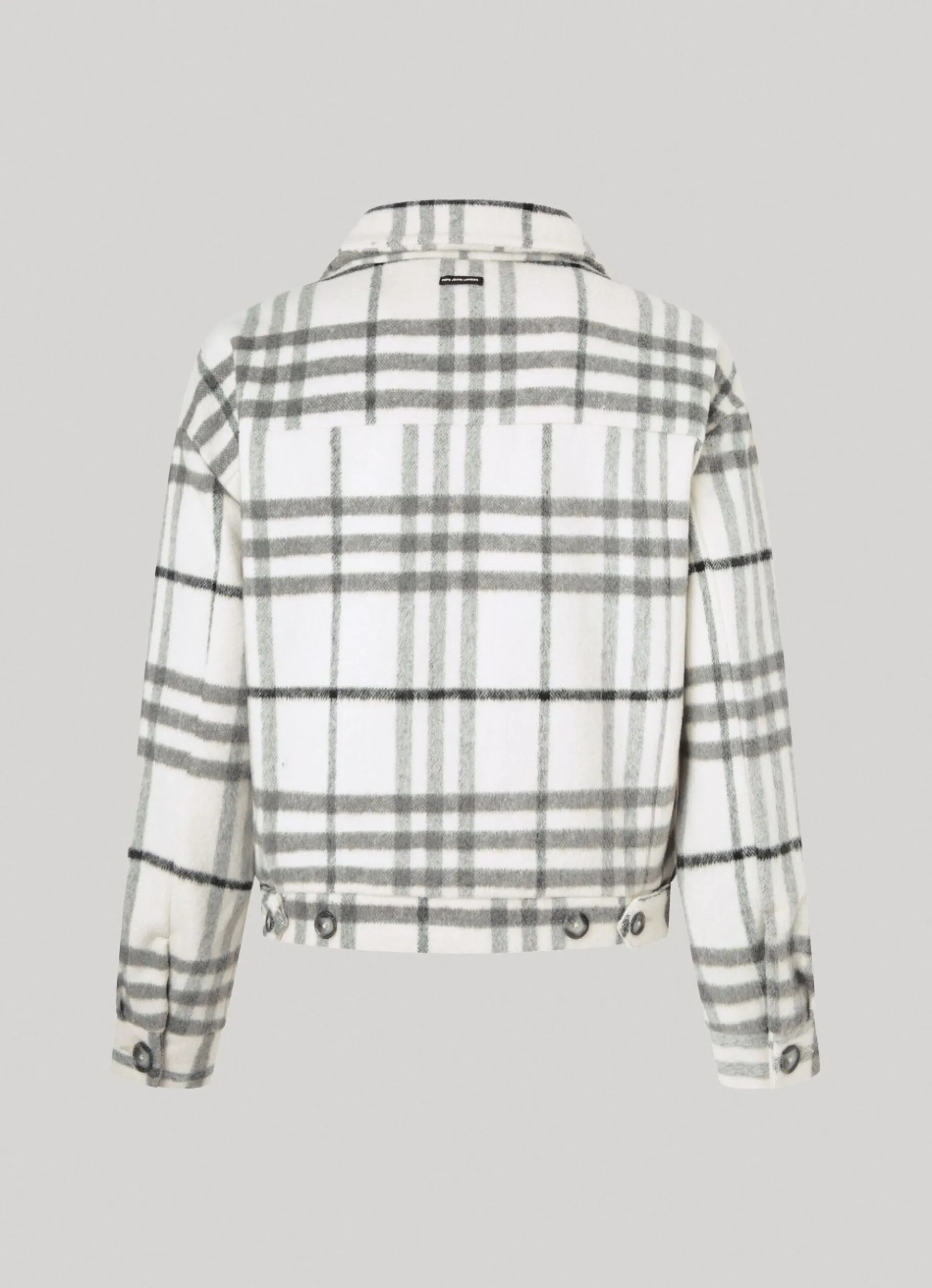 Women Pepe Jeans Checked Wool Jacket