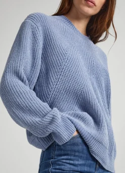 Women Pepe Jeans Chenille Crew Neck Knit