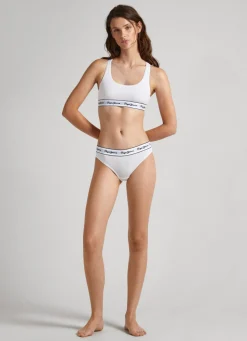 Women Pepe Jeans Classic Panty With Printed Logo
