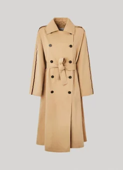 Women Pepe Jeans Classic Relaxed Fit Trench Coat