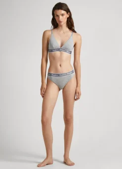 Women Pepe Jeans Classic Thong With Printed Logo
