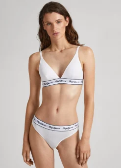 Women Pepe Jeans Classic Thong With Printed Logo