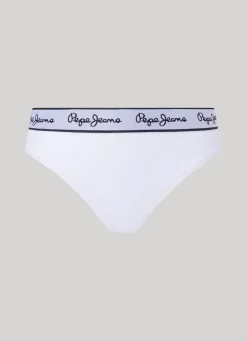 Women Pepe Jeans Classic Thong With Printed Logo