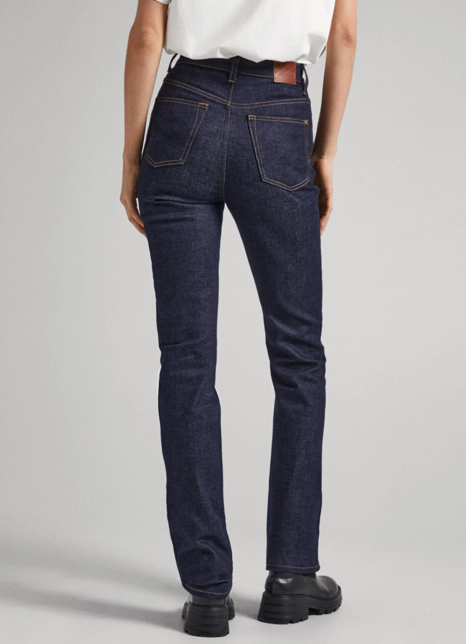 Women Pepe Jeans Cleo Straight Fit High-Rise Jeans