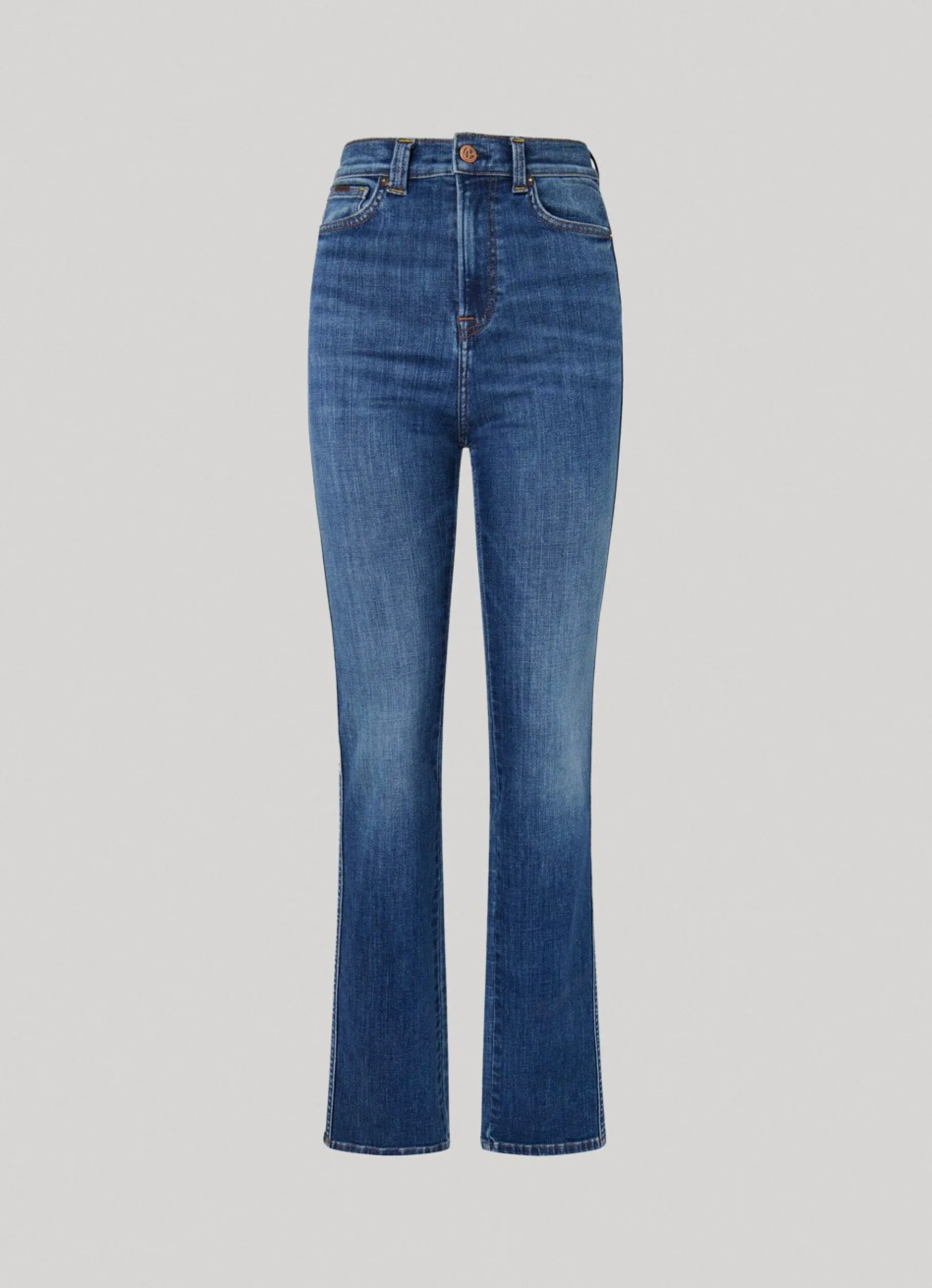Women Pepe Jeans Cleo Straight Fit High-Rise Jeans