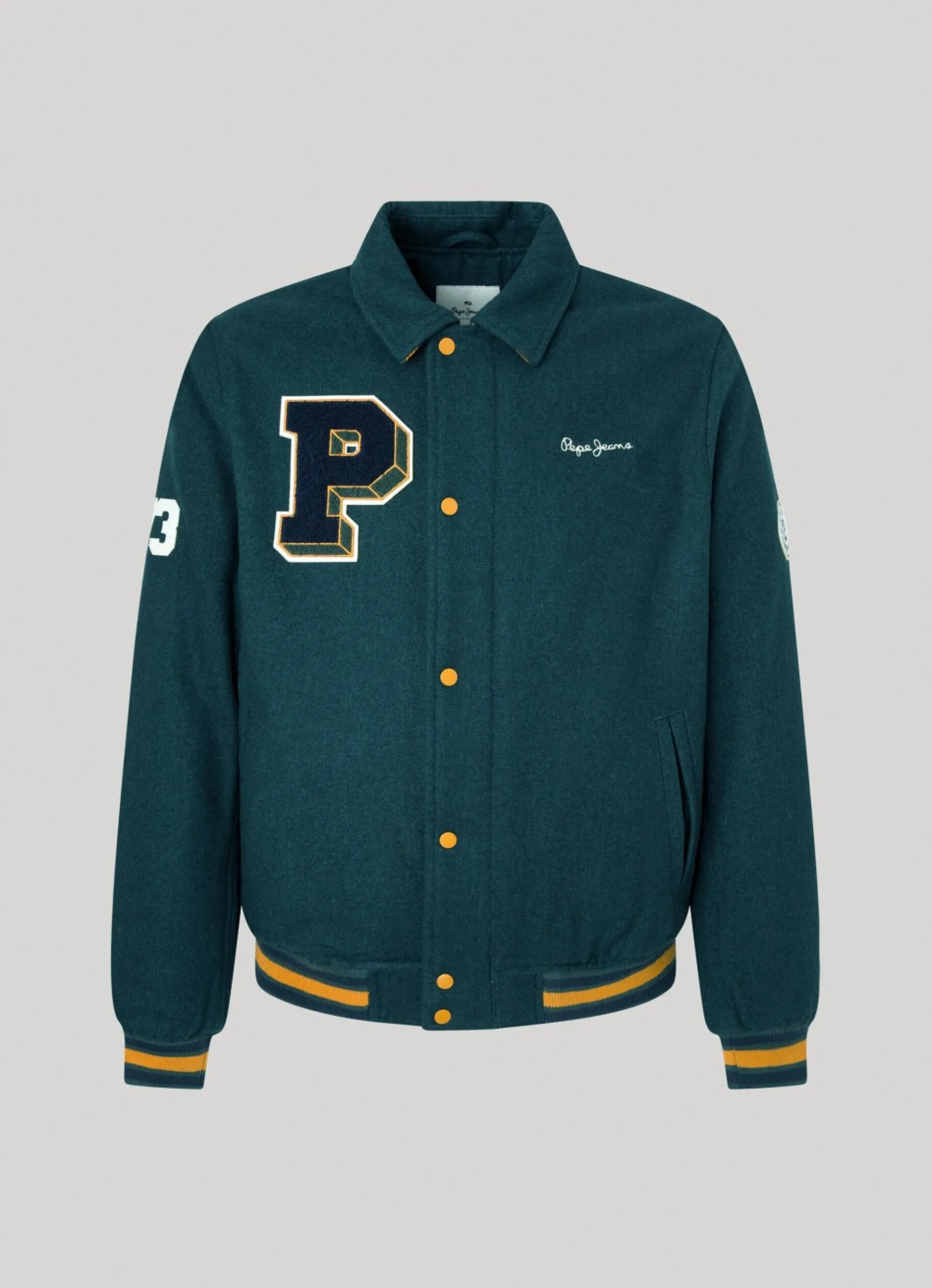 Men Pepe Jeans Collegiate Bomber Jacket