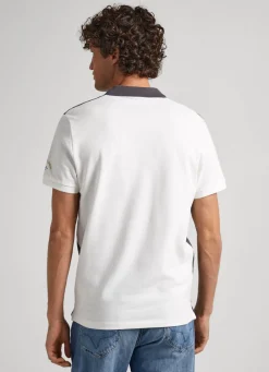 Men Pepe Jeans Color Block Pique Polo Shirt