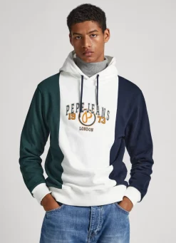 Men Pepe Jeans Colour Block Hoodie