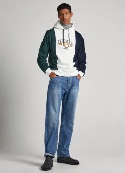Men Pepe Jeans Colour Block Hoodie