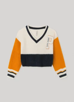 Girl Pepe Jeans Colour Block Knit