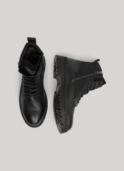 Men Pepe Jeans Combined Fabric Utility Boots