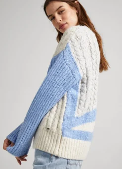 Women Pepe Jeans Contrast Sleeve Knit