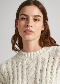 Women Pepe Jeans Contrast Sleeve Knit